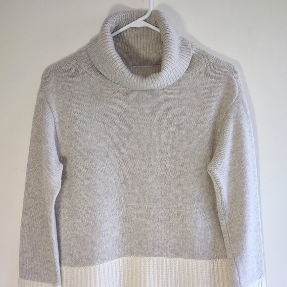Derek Lam Wool Blend Sweater High Neck Pullover Beige Cream Size Small Apres Ski - Picture 7 of 13